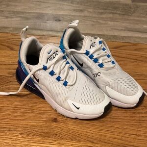 Nike air max 270 blue and white
